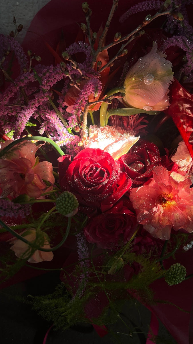 glitter flower bouquet – ai flower official store