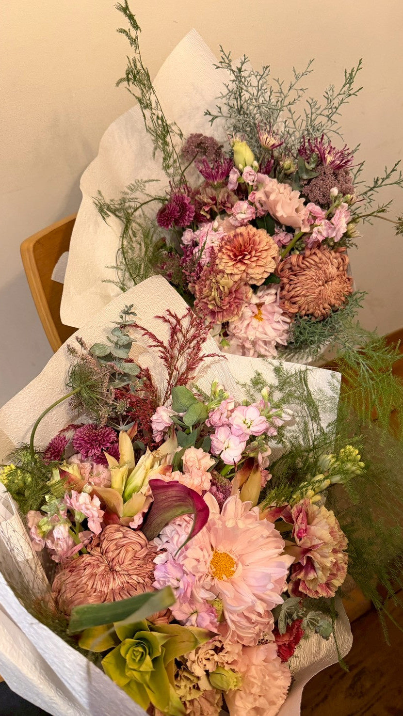 blush flower bouquet