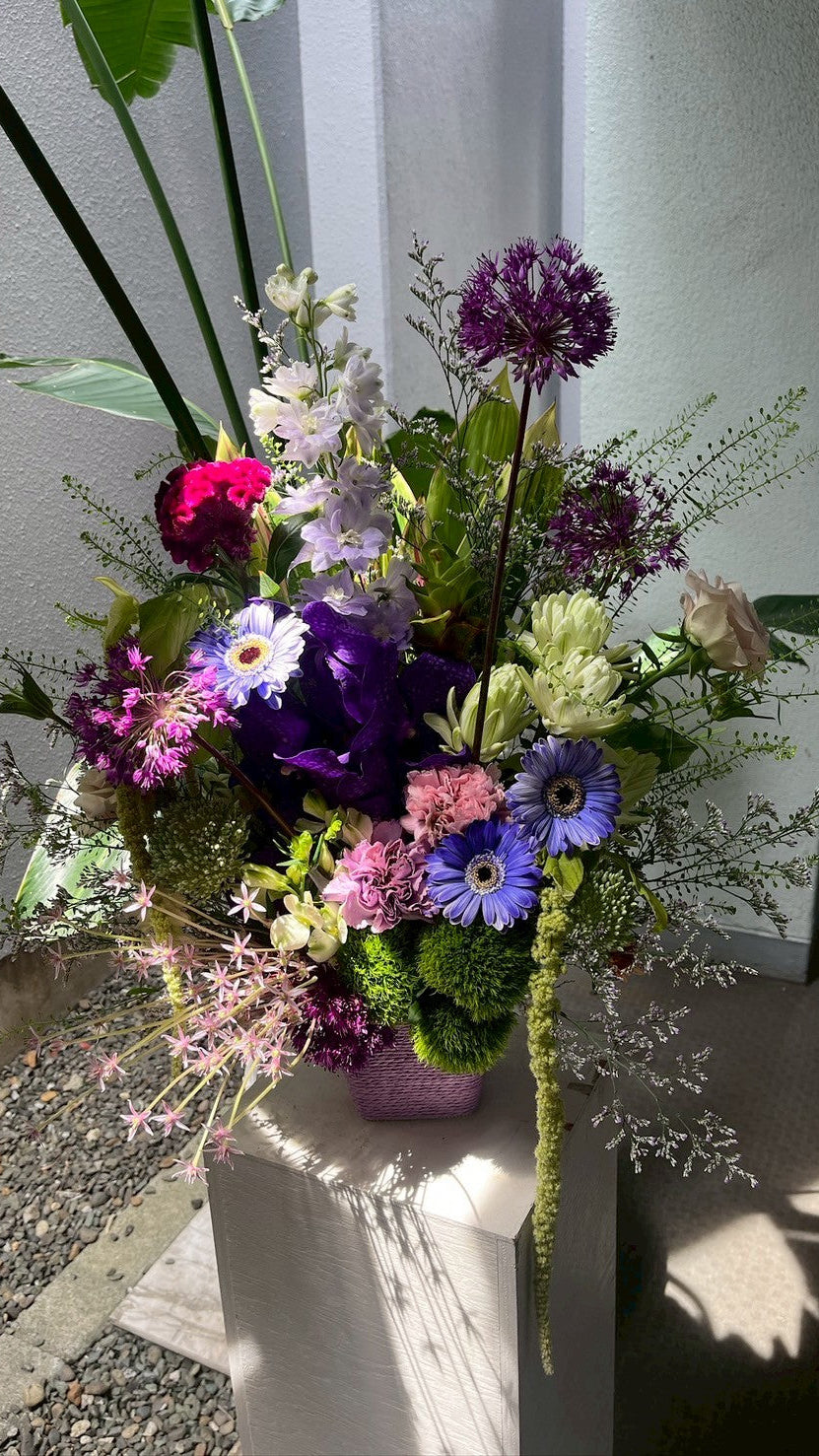 purple arrangement